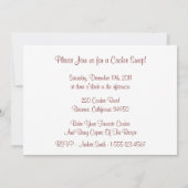 Lebkuchen Männer Cookie Swap Einladung (Rückseite)