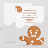 Lebkuchen-Männer-Einladungen Einladung (Vorne/Hinten)