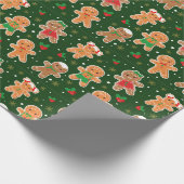 Lebkuchen Männer Geschenkpapier (Ecke)