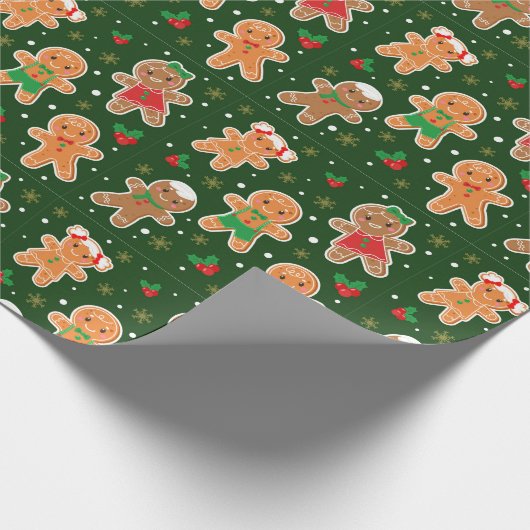 Lebkuchen Männer Geschenkpapier (Ecke)