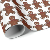 Lebkuchen Männer Mann Weihnachtsfeiertag Geschenkpapier (Rolleneckpunkt)