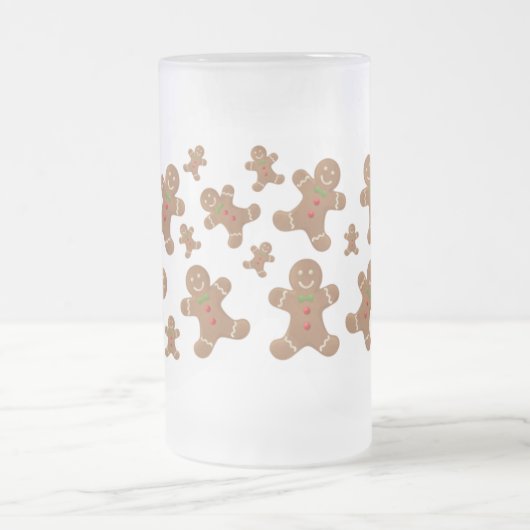 LEBKUCHEN-MÄNNER MATTGLAS BIERGLAS (Mittel)