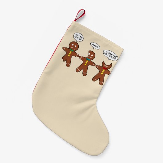 Lebkuchen Männer mein Lauch Hurd Kleiner Weihnachtsstrumpf (Vorderansicht (hängend))