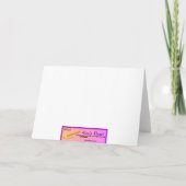 Lebkuchen Männer mit Höhenkeksen Feiertagskarte (Rückseite)