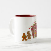Lebkuchen Männer mit Lebkuchen Zweifarbige Tasse (Vorderseite Links)