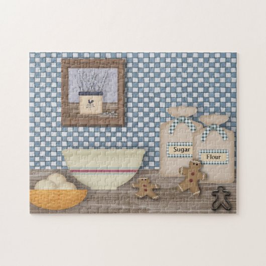 Lebkuchen Männer Puzzle (Horizontal)