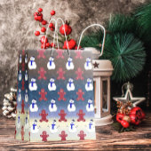 Lebkuchen Männer und Schneemänner, Weihnachtsgesch Mittlere Geschenktüte