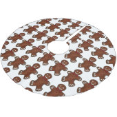 Lebkuchen Männer Weihnachtskekse Weihnachtsgebäck Polyester Weihnachtsbaumdecke (Schrägansicht)