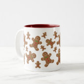 LEBKUCHEN-MÄNNER ZWEIFARBIGE TASSE (Vorderseite Links)