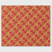 Lebkuchen Männermuster - Schleifpapier Geschenkpapier (Flach)