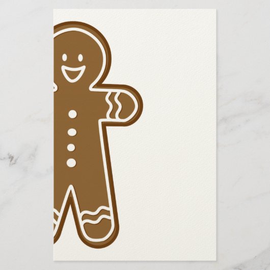 Lebkuchen-Mannplätzchen Briefpapier (Vorderseite)