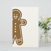 Lebkuchen-Mannplätzchen Briefpapier (Stehend Vorderseite)