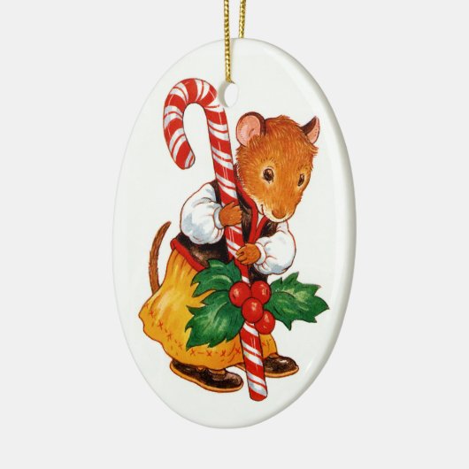Lebkuchen-Maus Keramik Ornament (Links)