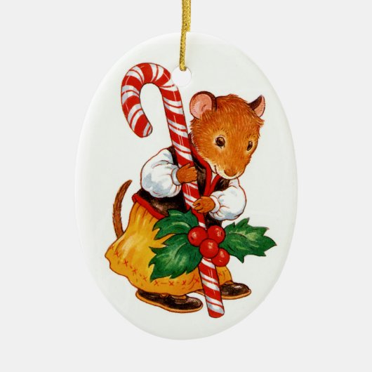 Lebkuchen-Maus Keramik Ornament (Vorne)