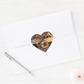 Lebkuchen-Maus-Weihnachts-Ein- und Aus-Geschenk-Au Herz-Aufkleber (Umschlag)