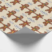 Lebkuchen Mein Leg Hurts Spaß Geschenkpapier (Ecke)