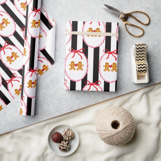 Lebkuchen-Menschen-Geschenkpapier  Geschenkpapier (Kunsthandwerk)