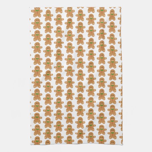 Lebkuchen-Menschenmuster Handtuch (Vertikal)