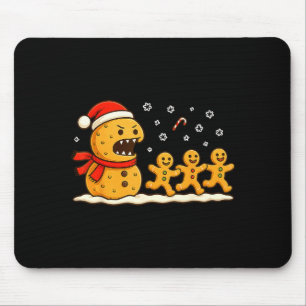 Lebkuchen-Monster-Verfolgungsjagd Lustiger Weihnac Mousepad