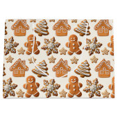 Lebkuchen-Muster Große Geschenktüte (Vorderseite)