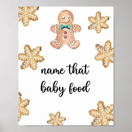 Lebkuchen - Name dieses Babynahrungsmittels Poster (Vorne)