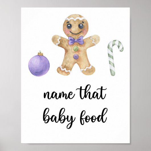 Lebkuchen - Name dieses Babynahrungsmittels Poster (Vorne)