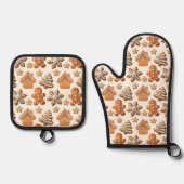 Lebkuchen Ofenhandschuh & Topflappen-Set (Vorderseite)