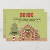 Lebkuchen-offenes Haus-Einladung Einladung (Vorne/Hinten)