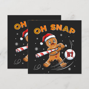 Lebkuchen Oh Snap 67 Baseball Einladung