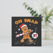 Lebkuchen Oh Snap 67 Baseball Einladung (Stehend Vorderseite)