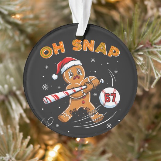 Lebkuchen Oh Snap 67 Baseball Ornament (Baum)