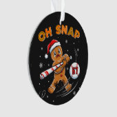Lebkuchen Oh Snap 67 Baseball Ornament (Vorderseite)
