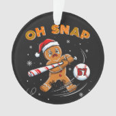 Lebkuchen Oh Snap 67 Baseball Ornament (Vorderseite)