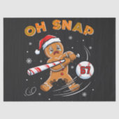 Lebkuchen Oh Snap 67 Baseball Seidenpapier (Vorderseite)