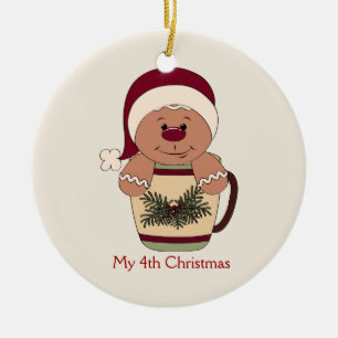 Lebkuchen-Ornament für kleine Jungen Keramik Ornament