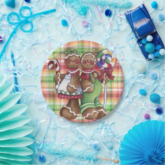 Lebkuchen-Paar-Süßigkeits-Geschäfts-Pappteller Pappteller (Party)