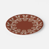 Lebkuchen-Papierplatten Pappteller (Schrägansicht)