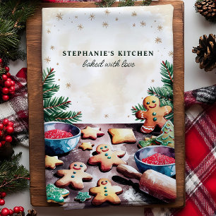 Lebkuchen Personalisiert Weihnachten Geschirrtuch