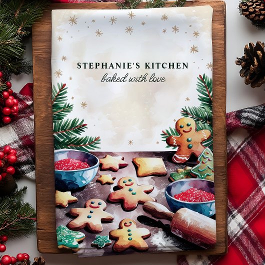 Lebkuchen Personalisiert Weihnachten Geschirrtuch
