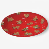 Lebkuchen-Plätzchen Pappteller (Schrägansicht)