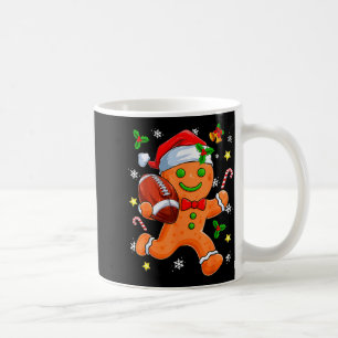 Lebkuchen-Plätzchen spielt Fußball Frohe Weihnacht Kaffeetasse