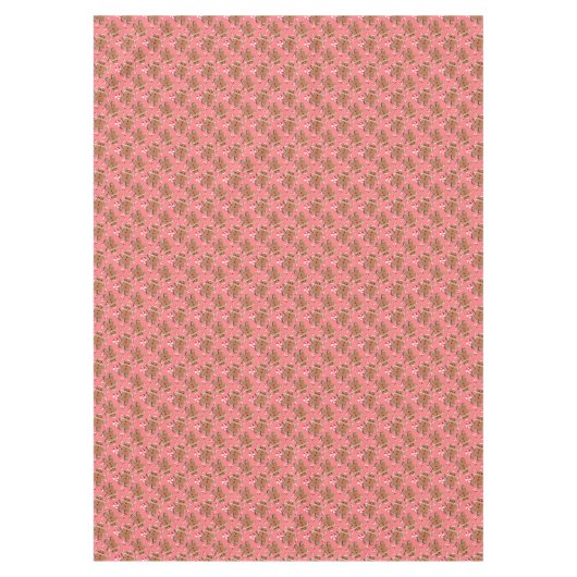 Lebkuchen-Plätzchen-Süßigkeiten auf Rot Tischdecke (Vorderseite)