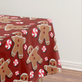 Lebkuchen-Plätzchen-Süßigkeiten rot Tischdecke (Beispiel)