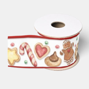Lebkuchen-Plätzchen u. Süßigkeits-Band Ripsband