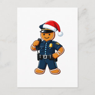 Lebkuchen-Polizist Weihnachten 2026 Urlaub Postkarte