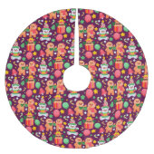 Lebkuchen Polyester Weihnachtsbaumdecke (Vorderseite)