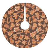 Lebkuchen Polyester Weihnachtsbaumdecke (Vorderseite)