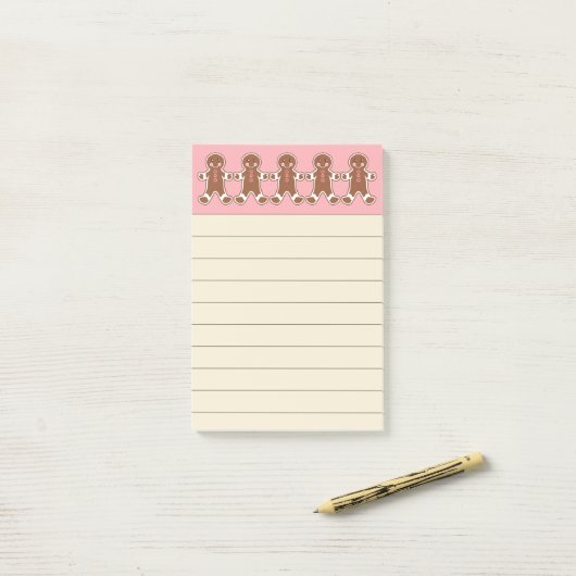 Lebkuchen-Post-it-Notes Post-it Klebezettel (Auf Schreibtisch)