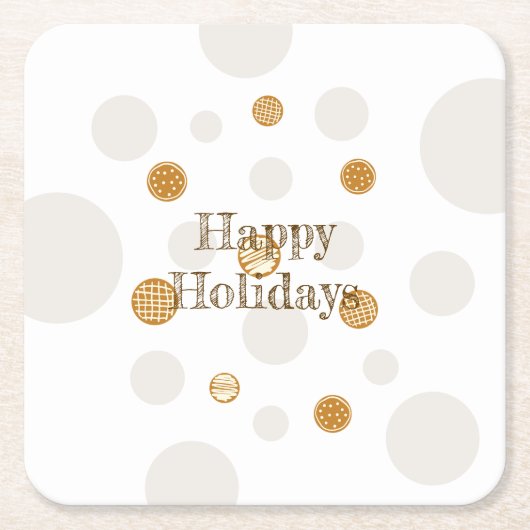 Lebkuchen Rechteckiger Pappuntersetzer (Vorderseite)