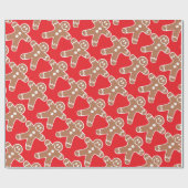 Lebkuchen-Rot Geschenkpapier (Flach)